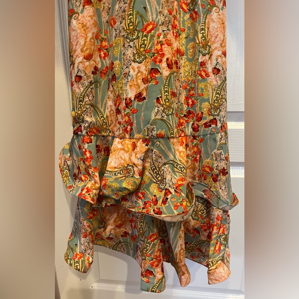 BRONX AND BANCO Luisa Floral Balloon Sleeve Hi-Lo Dress Size M US 6 SOLD OUT - Picture 13 of 16